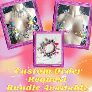 custom charm chain necklace rave top rave outfit festival outfit