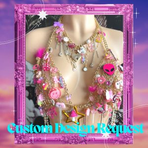 Custom Order Charm Chain Rave Top Personalized Jewelry